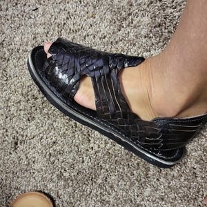 Black Mexican sandals